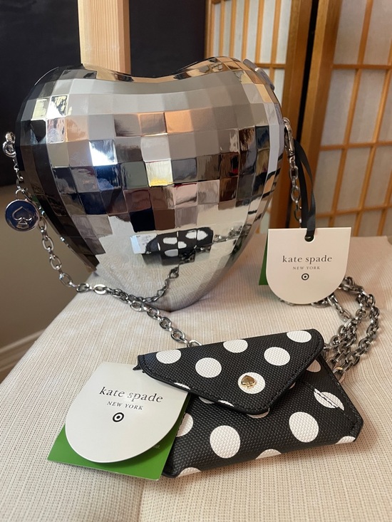 kate spade Handbags - Kate Spade New York x Target Disco Heart Crossbody bag NWT & Polka Dot Case NWT
